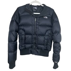 The North Face 550 Goose Down Gotham Bomber Jacket Medium Black Women’s